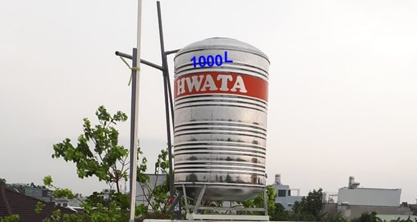 bồn nước inox hwata nằm 1000l